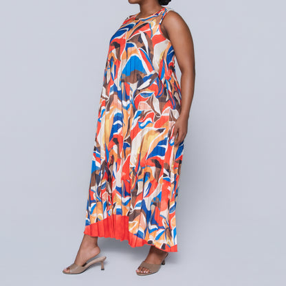 Plus Size Pleated Dress