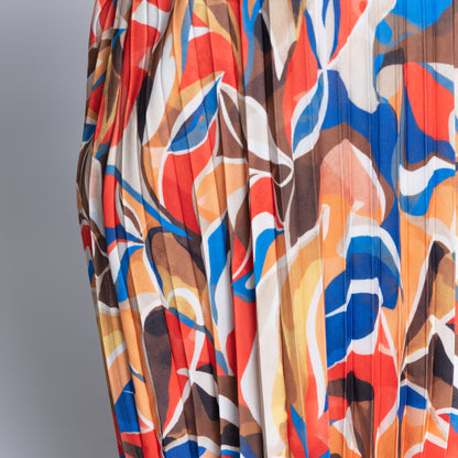 Plus Size Pleated Dress