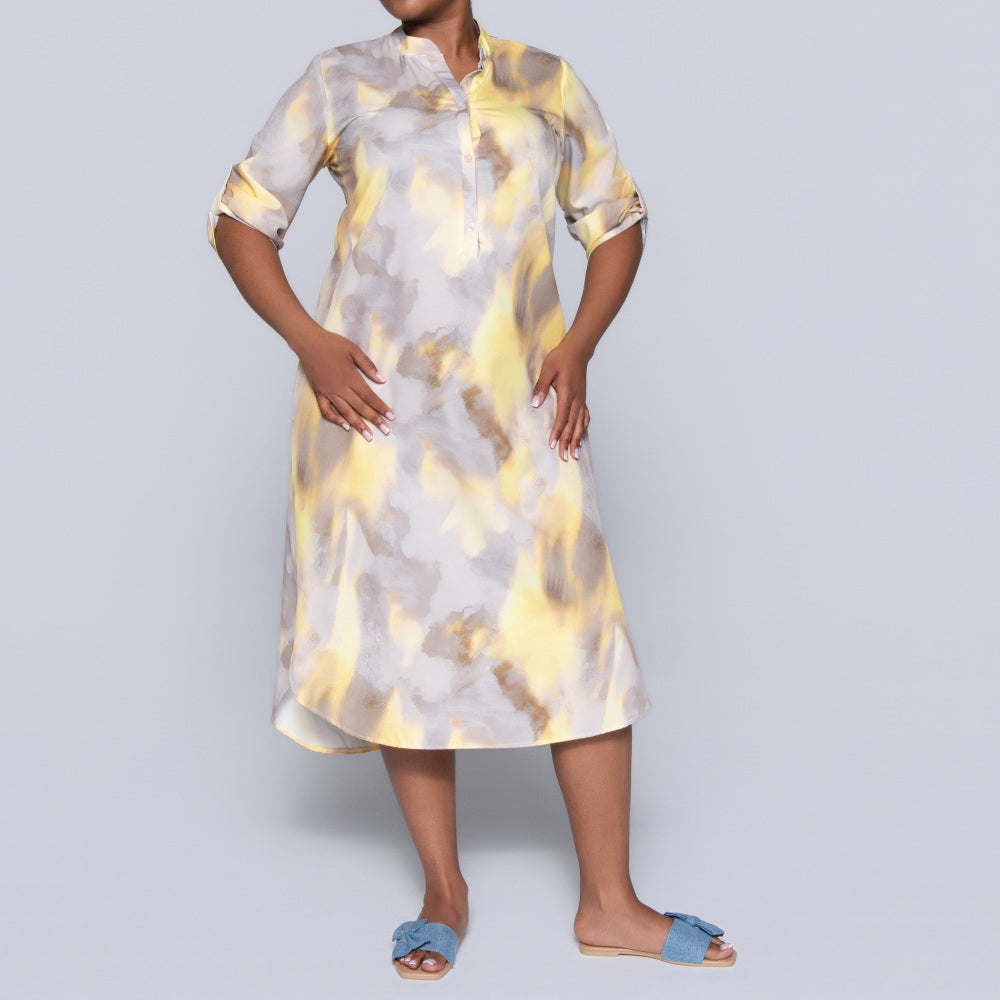 Plus Size Printed Tunic