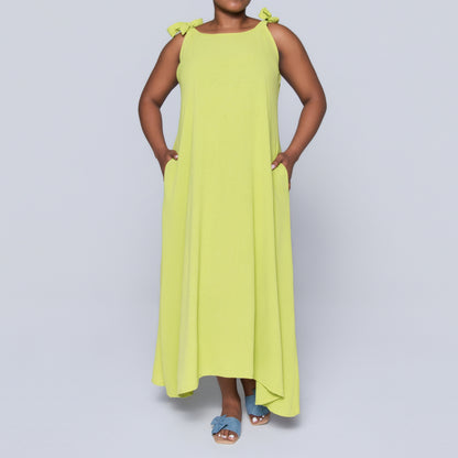 Chartreuse Plus Size Airflow Dress