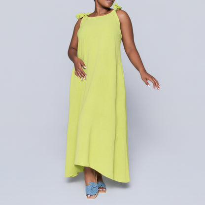 Chartreuse Plus Size Airflow Dress