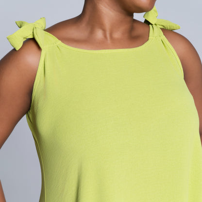 Chartreuse Plus Size Airflow Dress