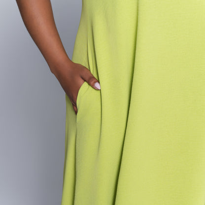 Chartreuse Plus Size Airflow Dress