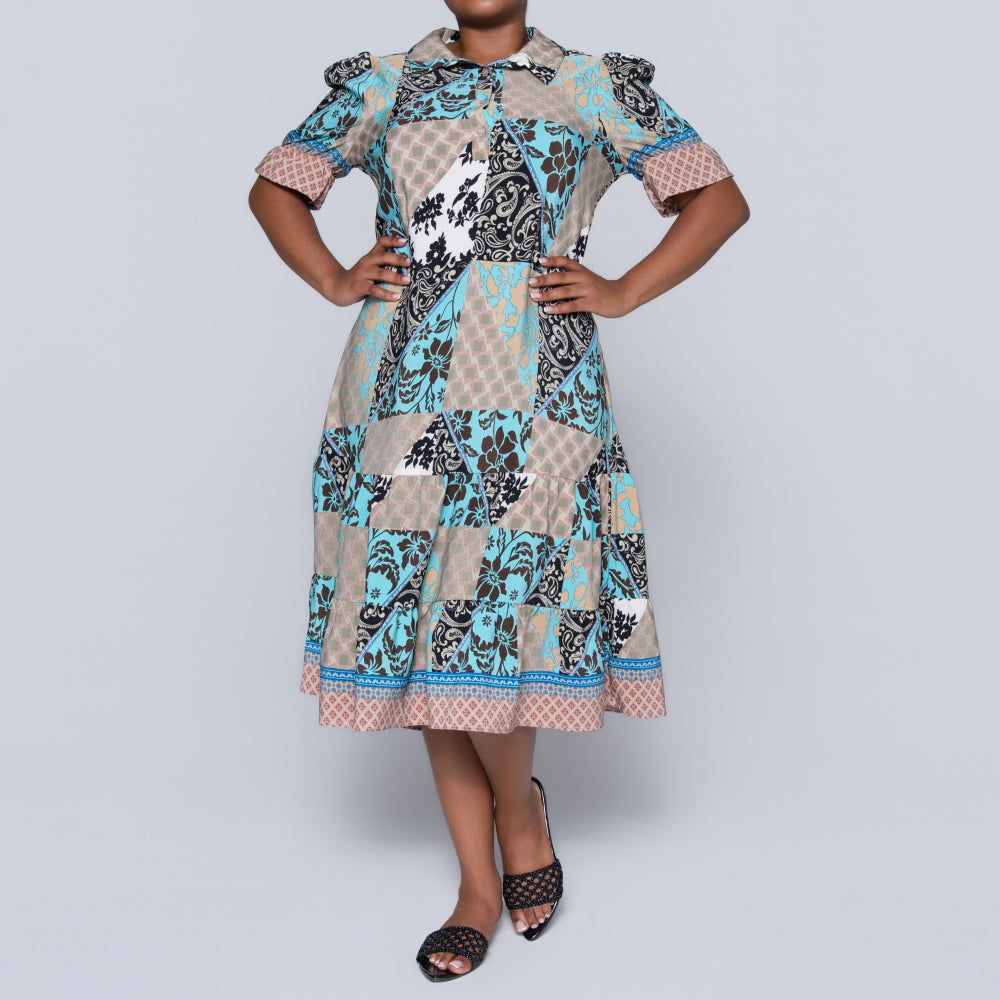 Plus Size Printed Tunic