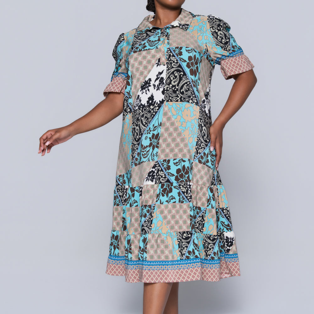 Plus Size Printed Tunic