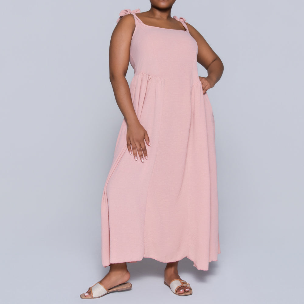 Mink Plus Size Strappy Dress