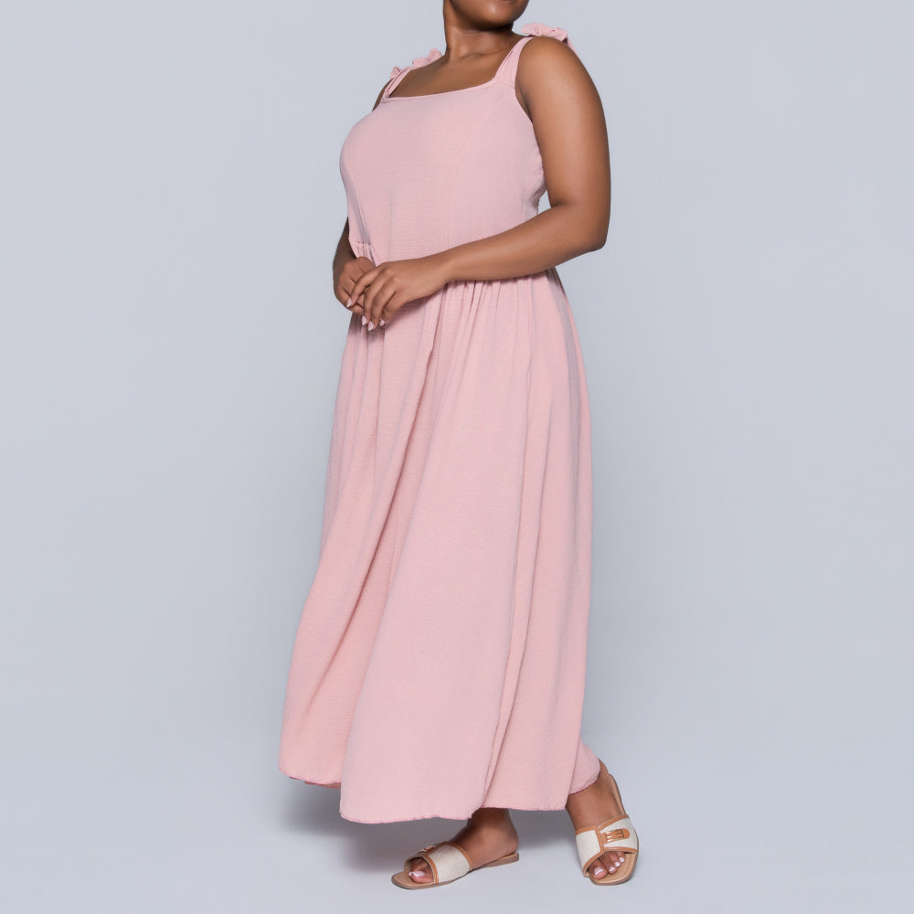 Mink Plus Size Strappy Dress