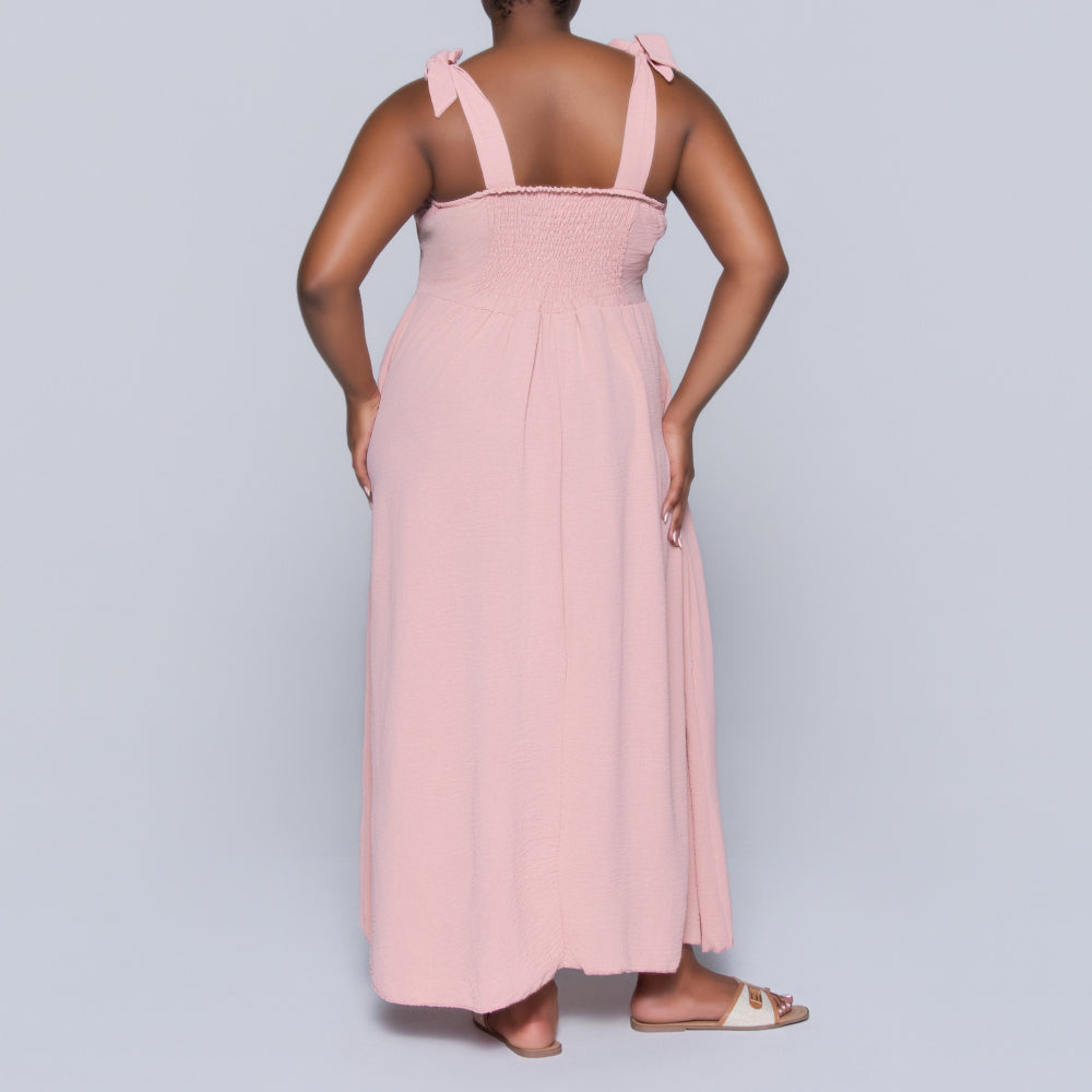 Mink Plus Size Strappy Dress