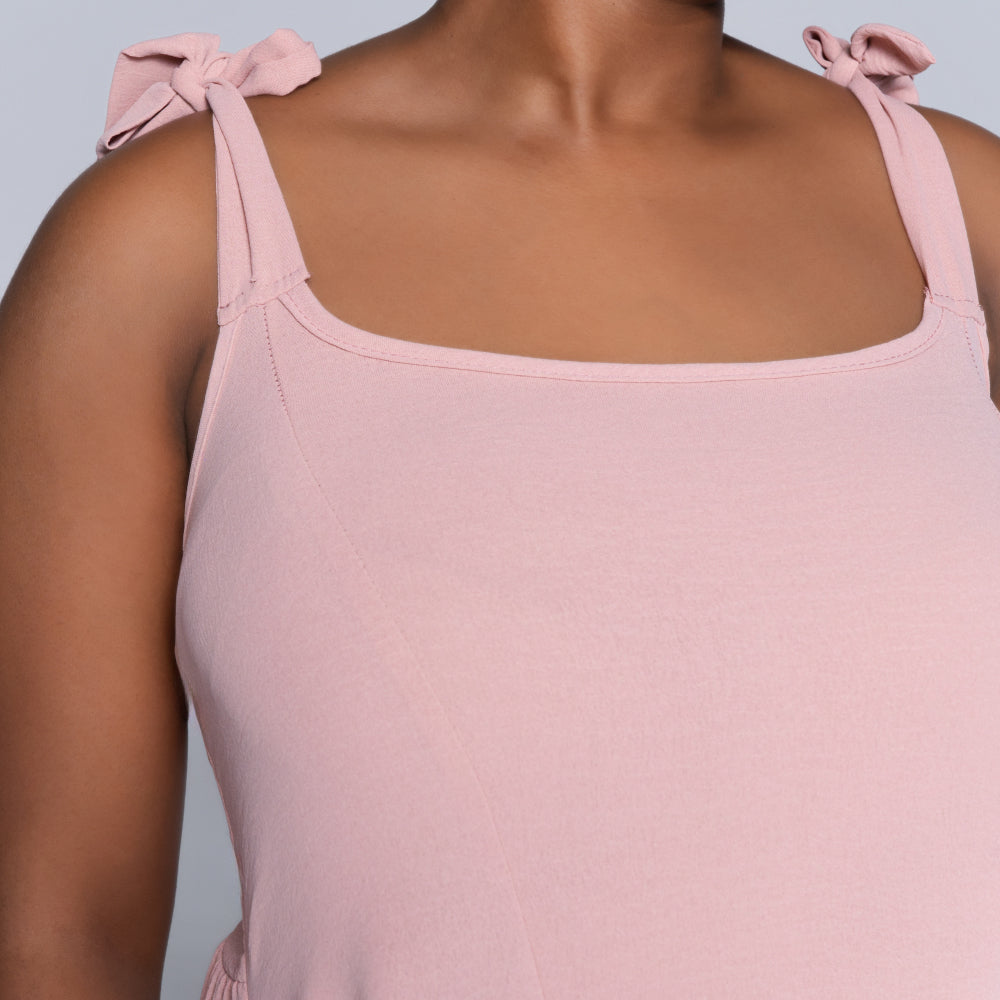 Mink Plus Size Strappy Dress