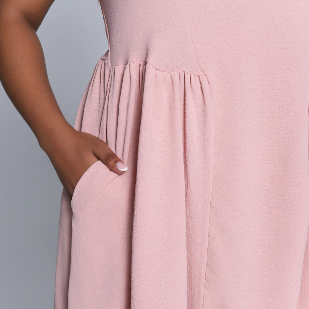 Mink Plus Size Strappy Dress