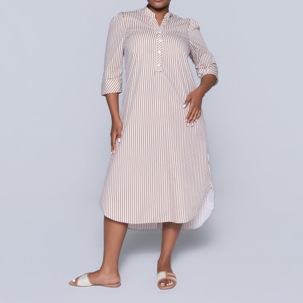 Plus Size Striped Tunic