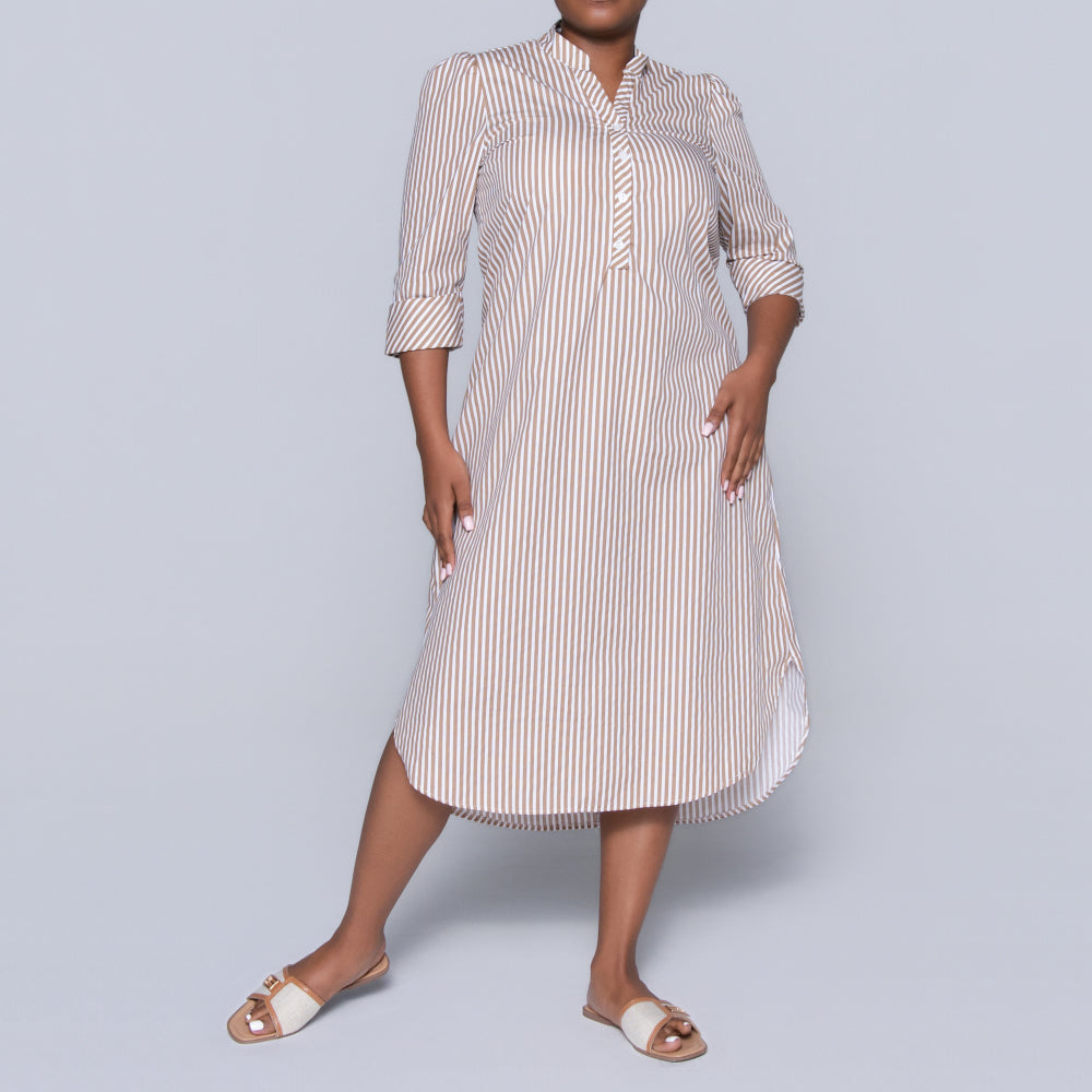 Plus Size Striped Tunic