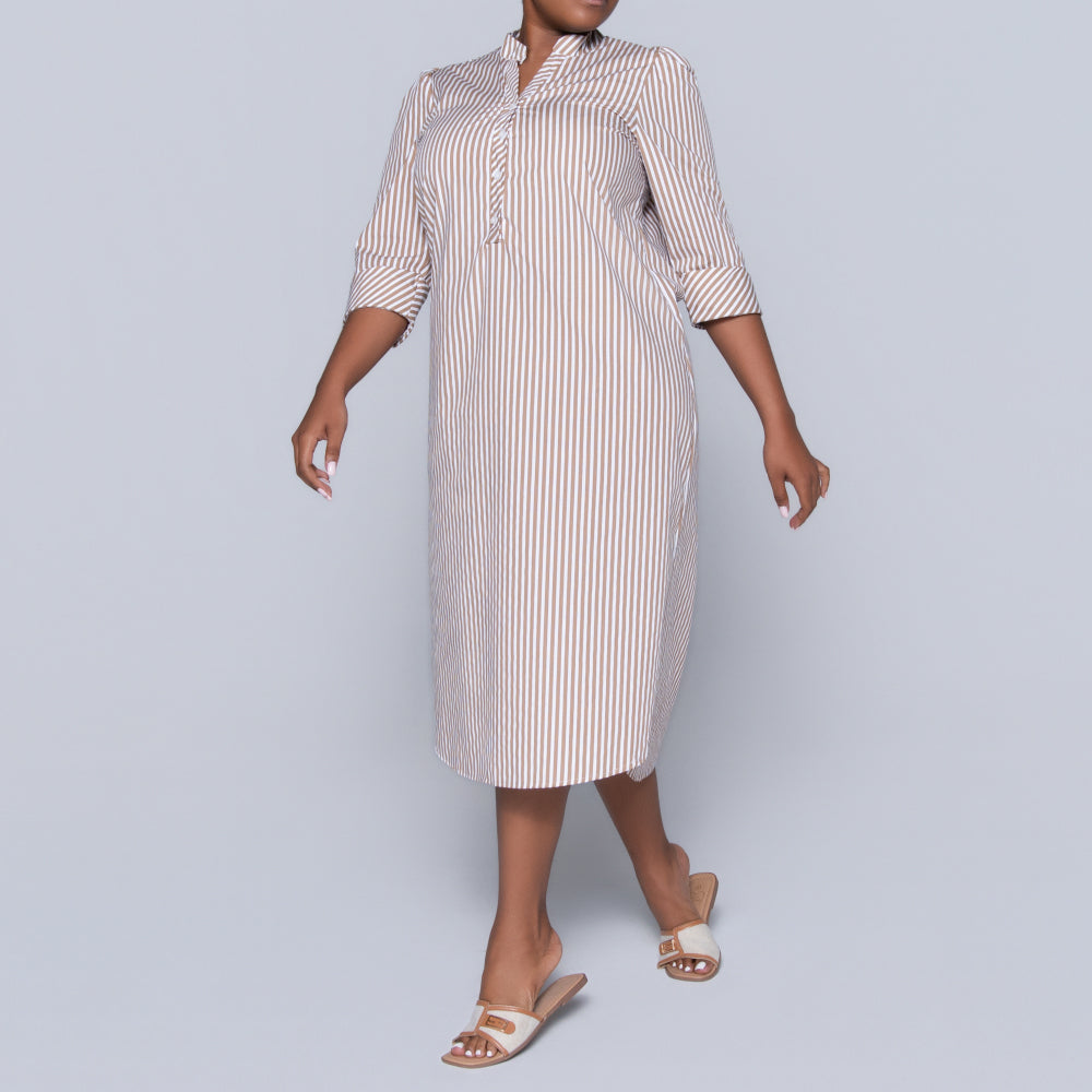 Plus Size Striped Tunic