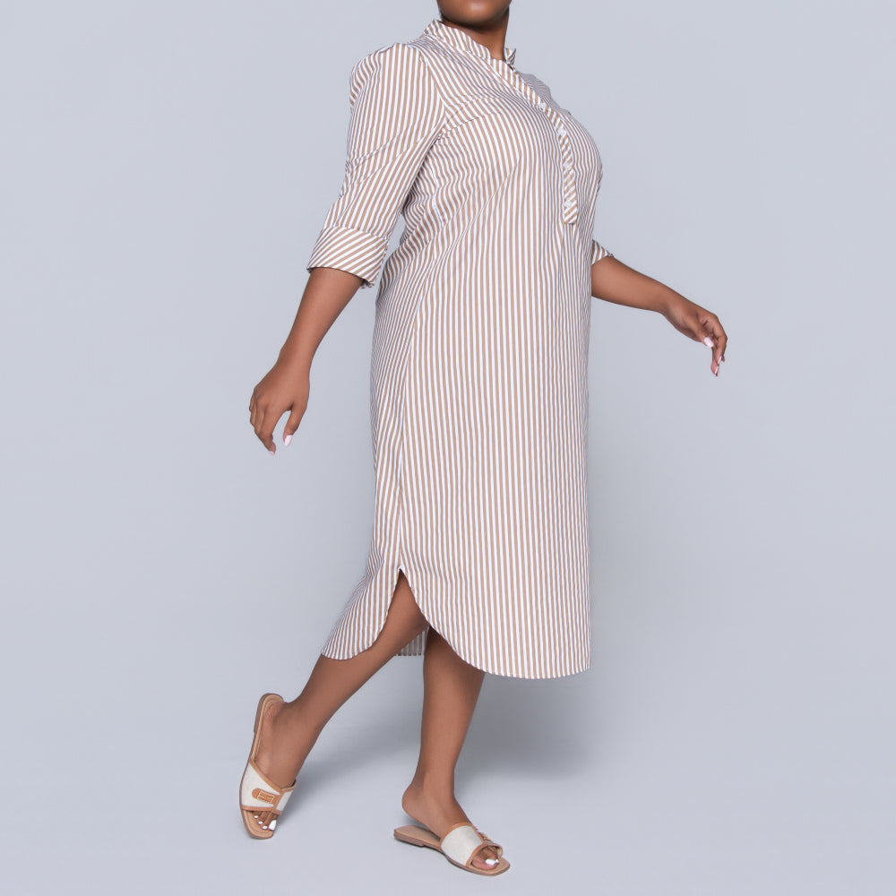 Plus Size Striped Tunic