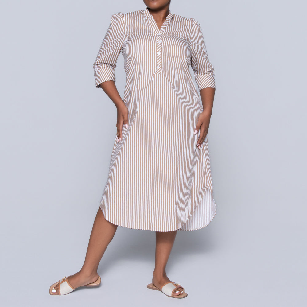 Plus Size Striped Tunic