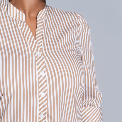 Plus Size Striped Tunic