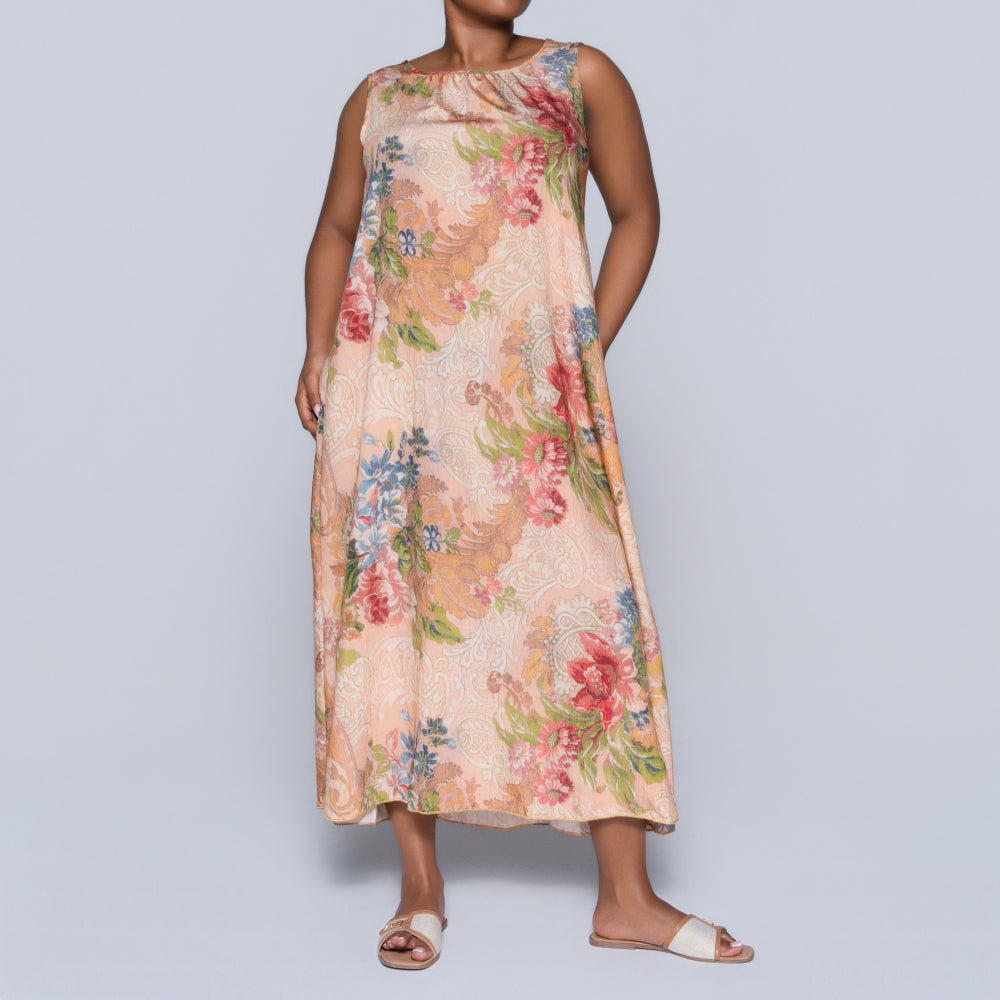 Plus Size Printed Airflow Dress