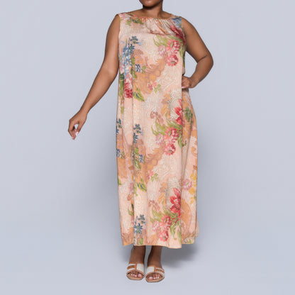 Plus Size Printed Airflow Dress