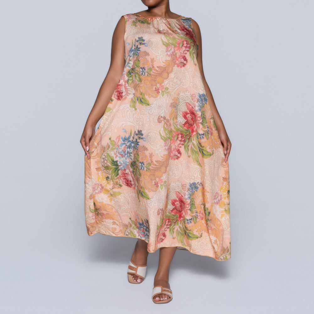 Plus Size Printed Airflow Dress