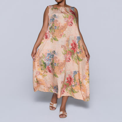 Plus Size Printed Airflow Dress