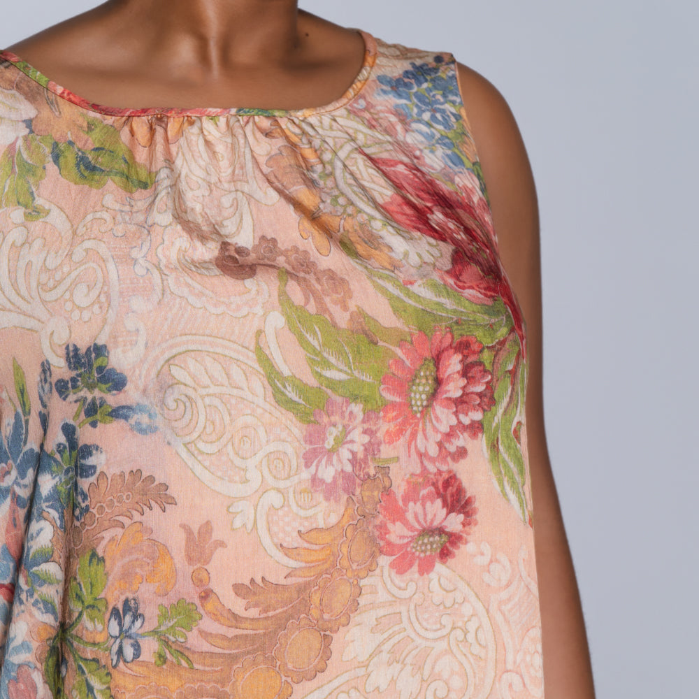 Plus Size Printed Airflow Dress