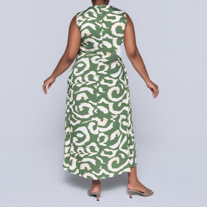Plus Size Printed Airflow Dress