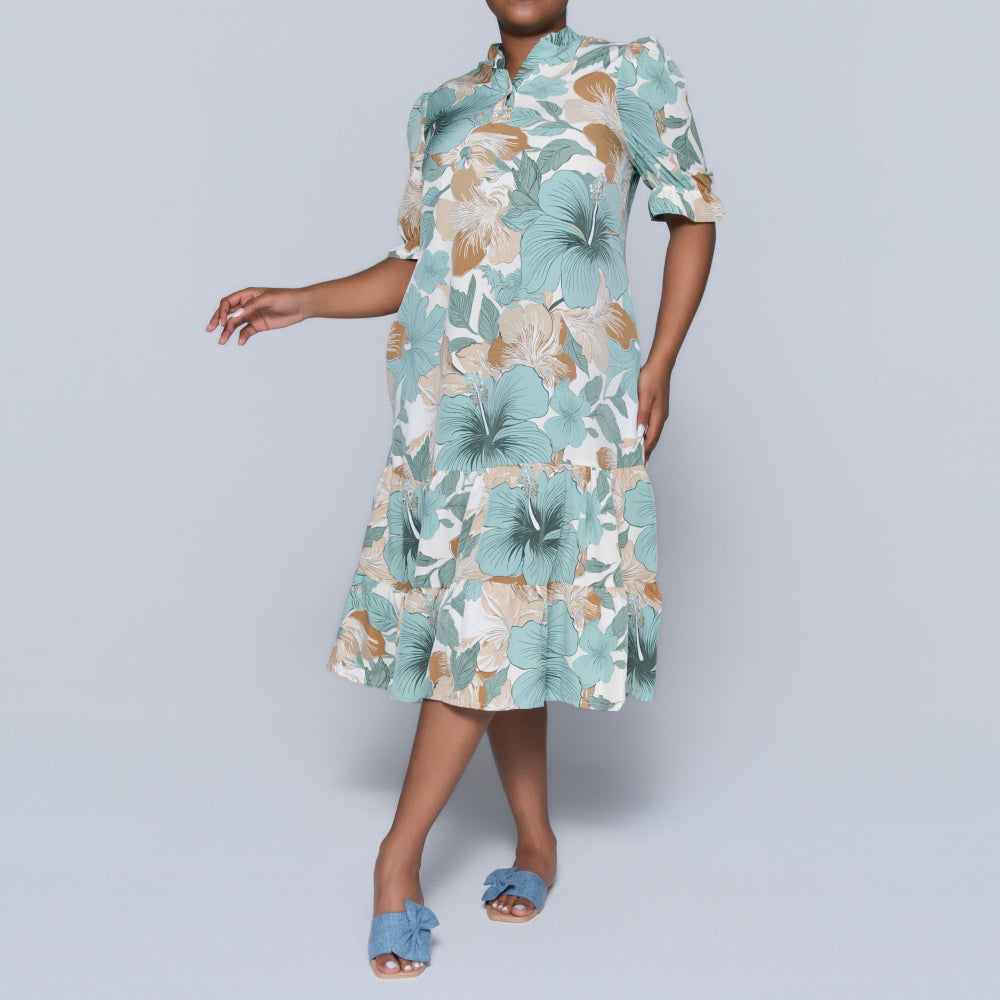 Plus Size Printed Tunic