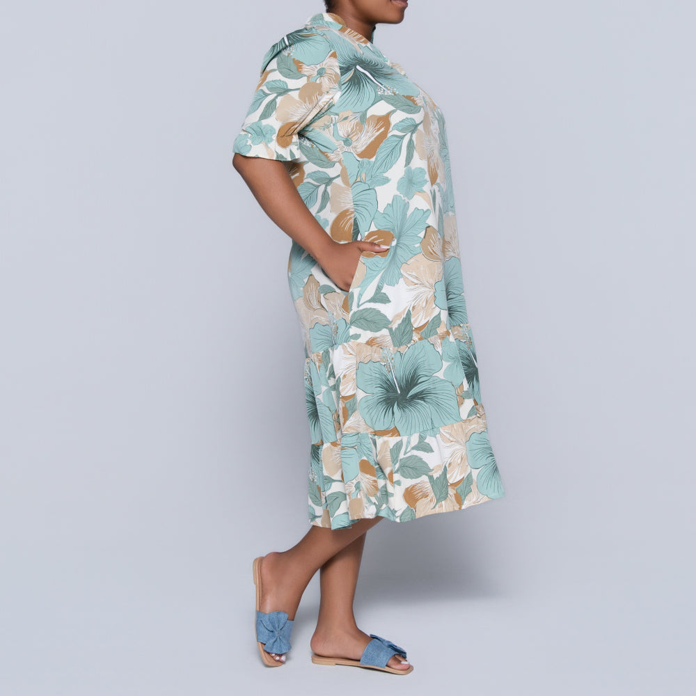 Plus Size Printed Tunic