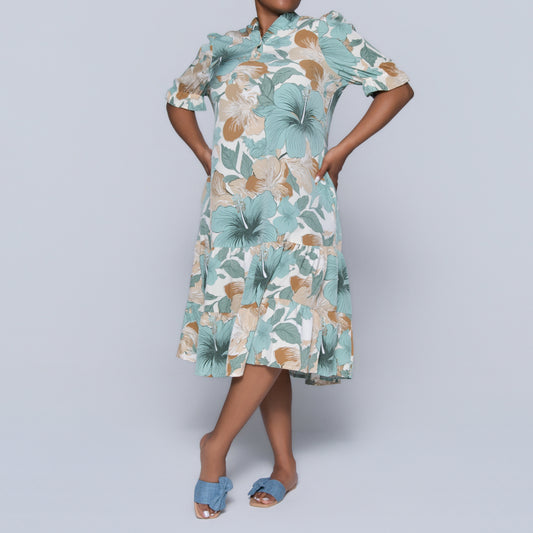 Plus Size Printed Tunic