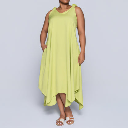Chartreuse Plus Size Dress