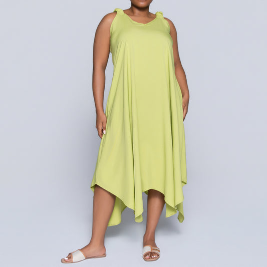Chartreuse Plus Size Dress