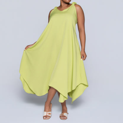 Chartreuse Plus Size Dress