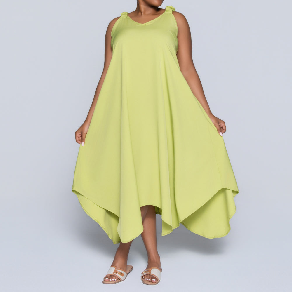Chartreuse Plus Size Dress