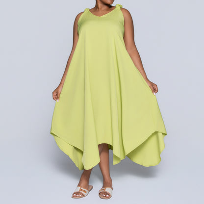 Chartreuse Plus Size Dress