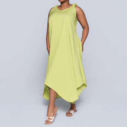 Chartreuse Plus Size Dress