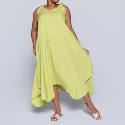 Chartreuse Plus Size Dress