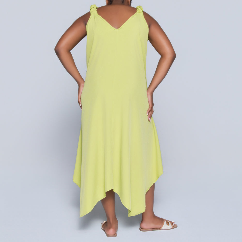 Chartreuse Plus Size Dress