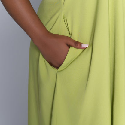 Chartreuse Plus Size Dress