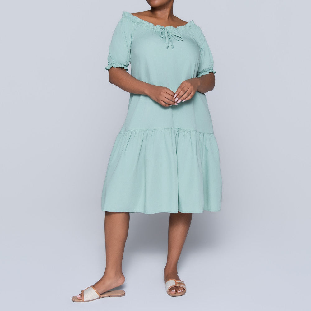 Plus Size Sage Short Sleeve Tunic