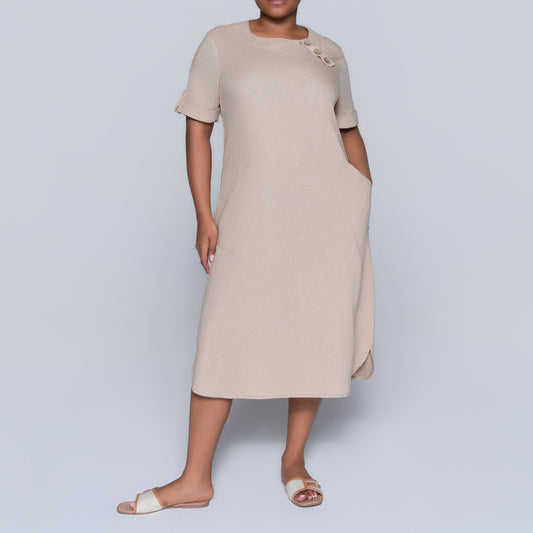 Stone Plus Size Pocket Edit Tunic