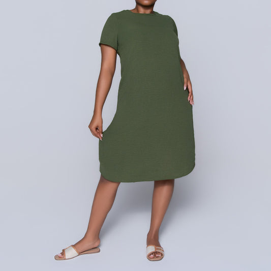 Plus Size Printed And Plain Tunic