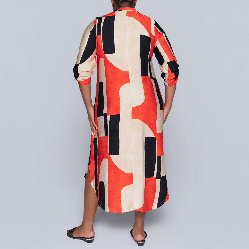 Plus Size Printed Tunic