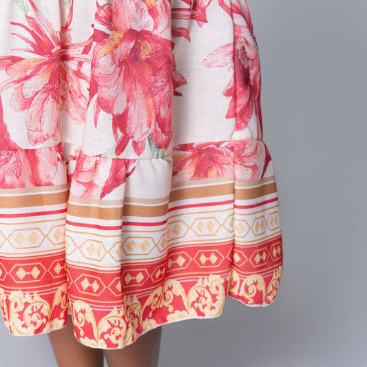 Plus Size Sleeveless Red Tunic