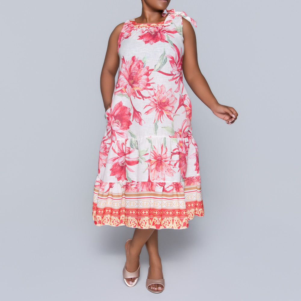 Plus Size Sleeveless Red Tunic