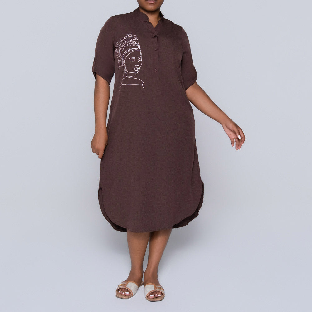 Plus Size Chocolate Tunic