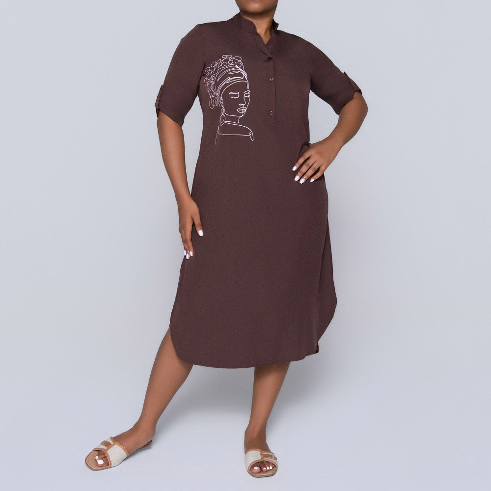Plus Size Chocolate Tunic