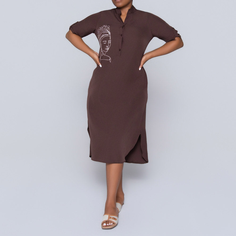 Plus Size Chocolate Tunic