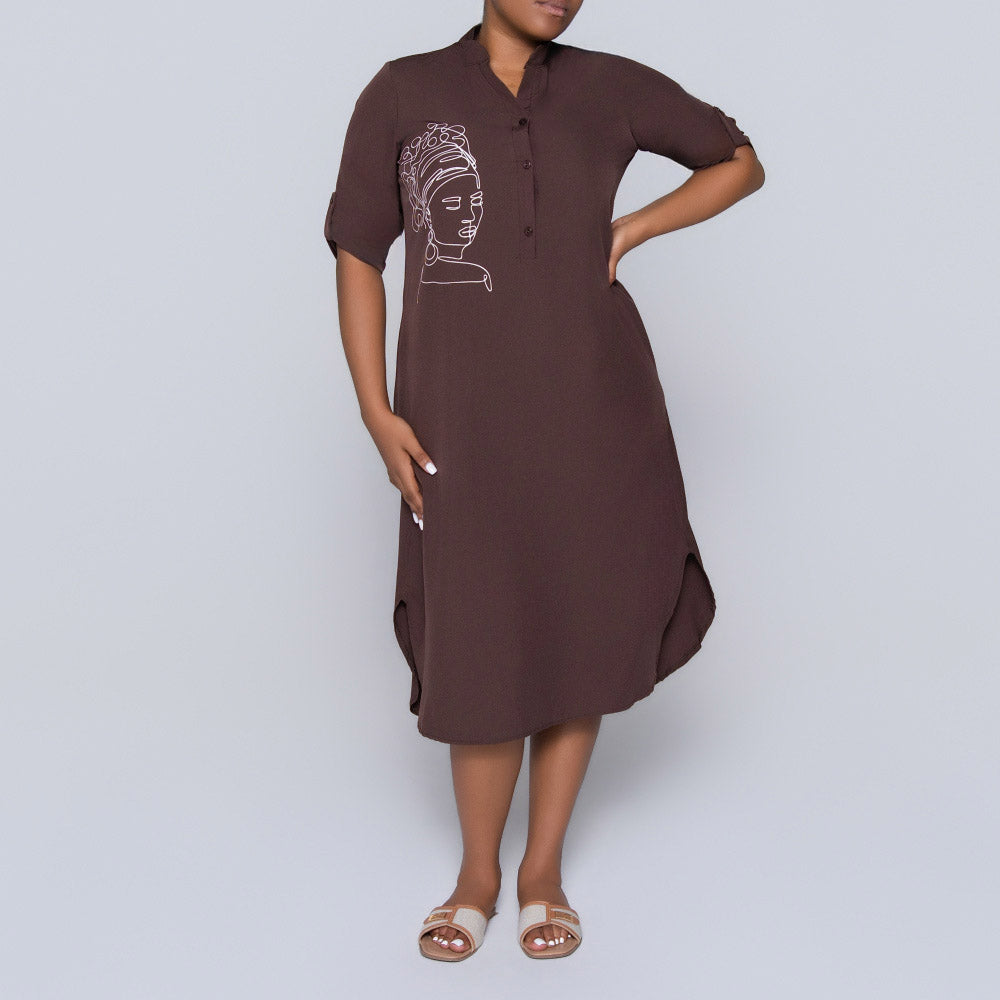 Plus Size Chocolate Tunic