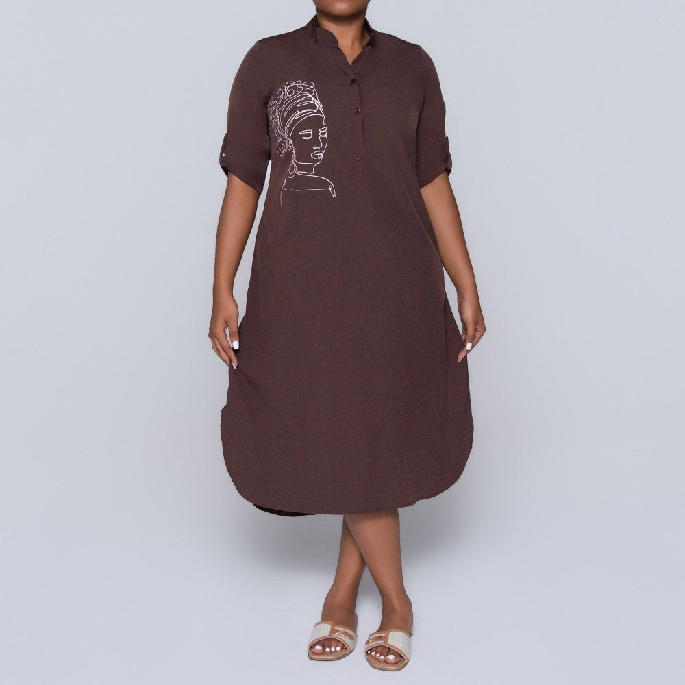 Plus Size Chocolate Tunic
