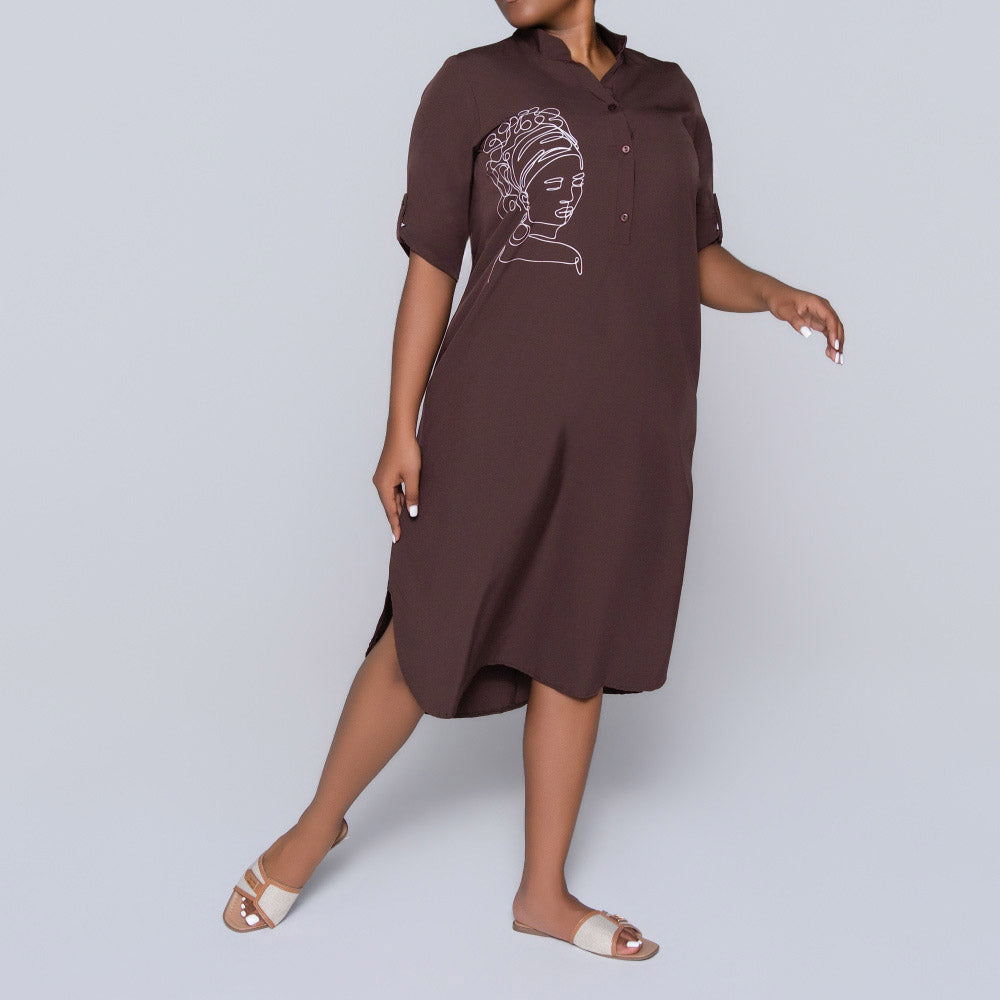 Plus Size Chocolate Tunic